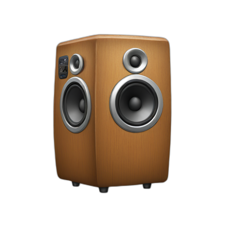 MusicSpeaker with sound coming out emoji