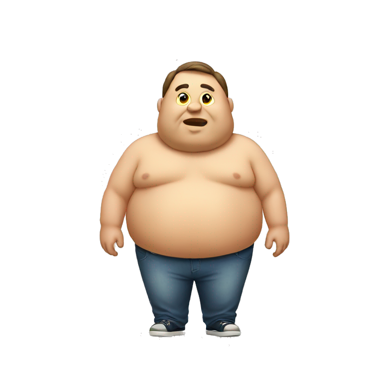 Fat man emoji