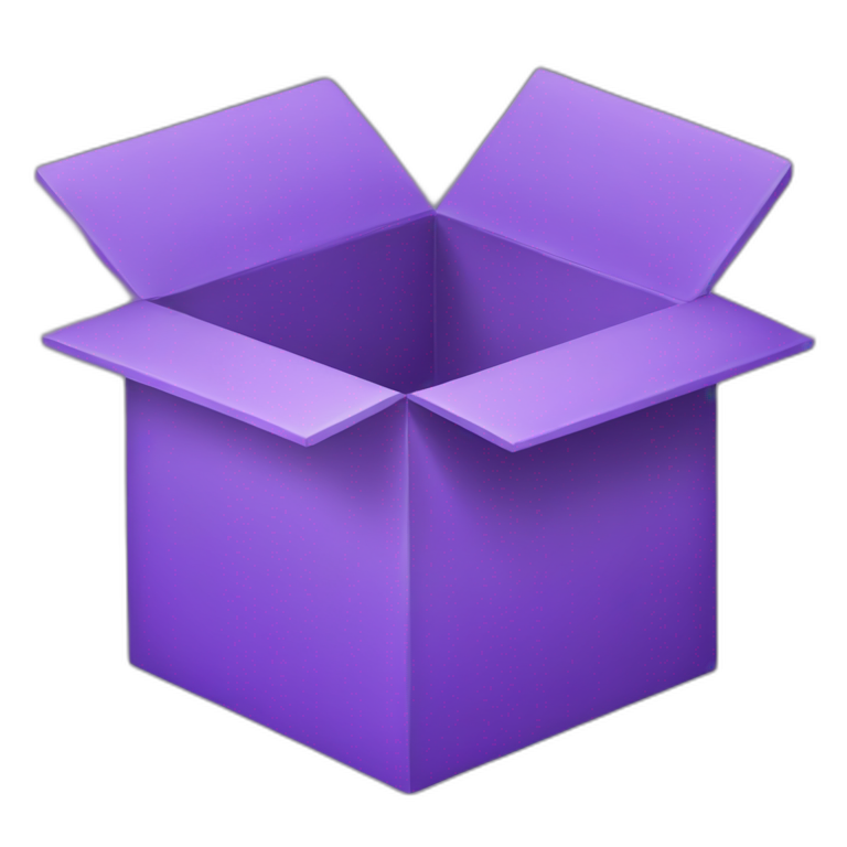open box purple emoji