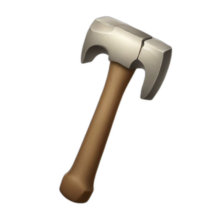 hammer made of bones emoji