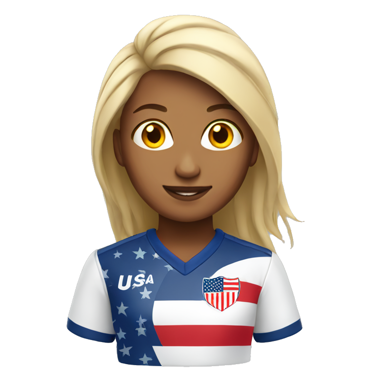 USA woman soccer emoji