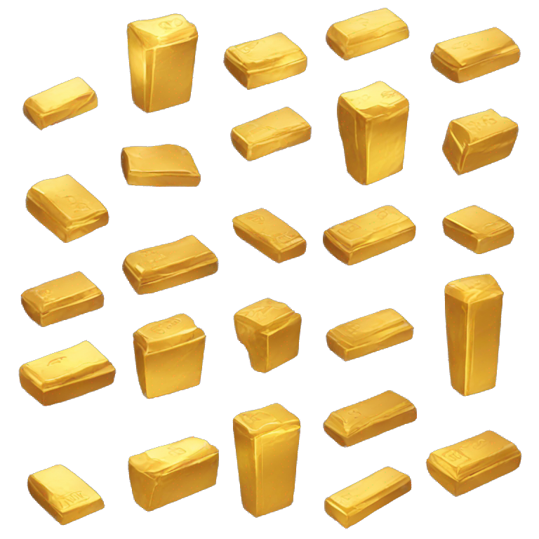 gold bar in all positions emoji