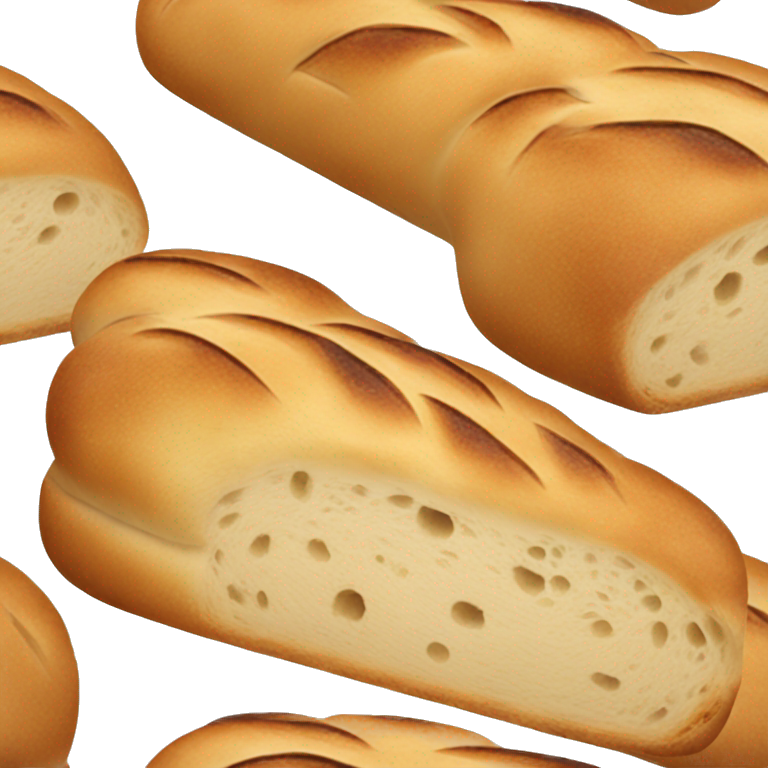 a single ciabatta loaf emoji
