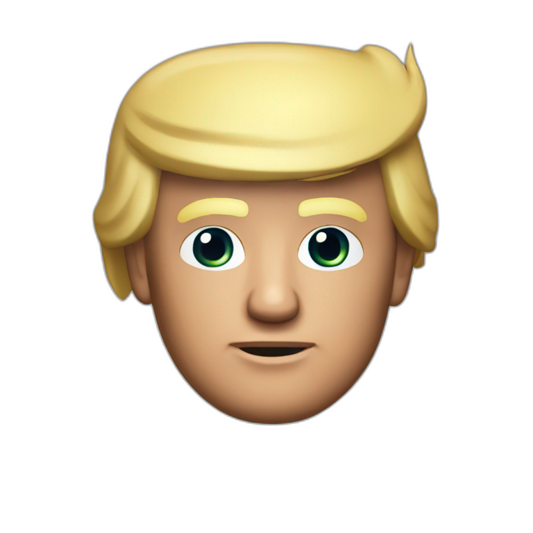 realistic Donald Trump Playstation5 emoji