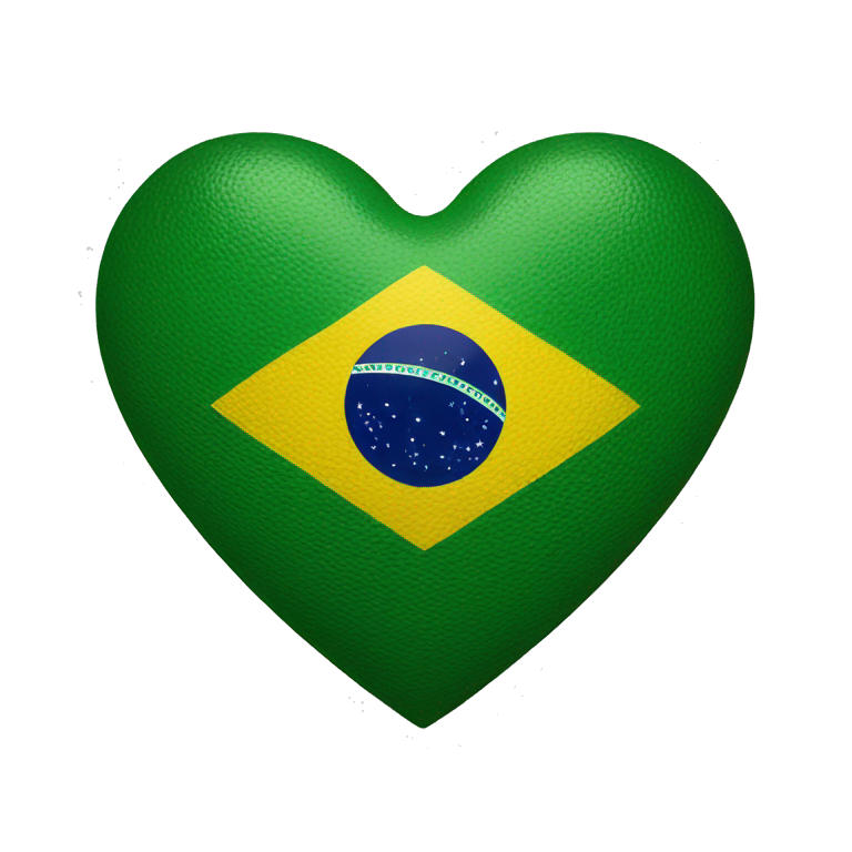 brazilian flag heart emoji