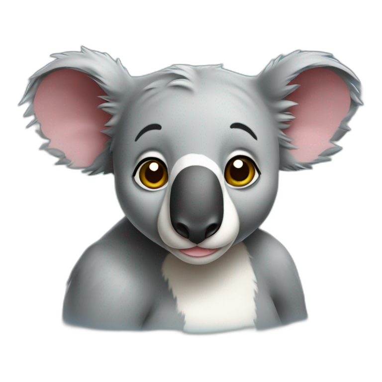 Half koala half bull  emoji