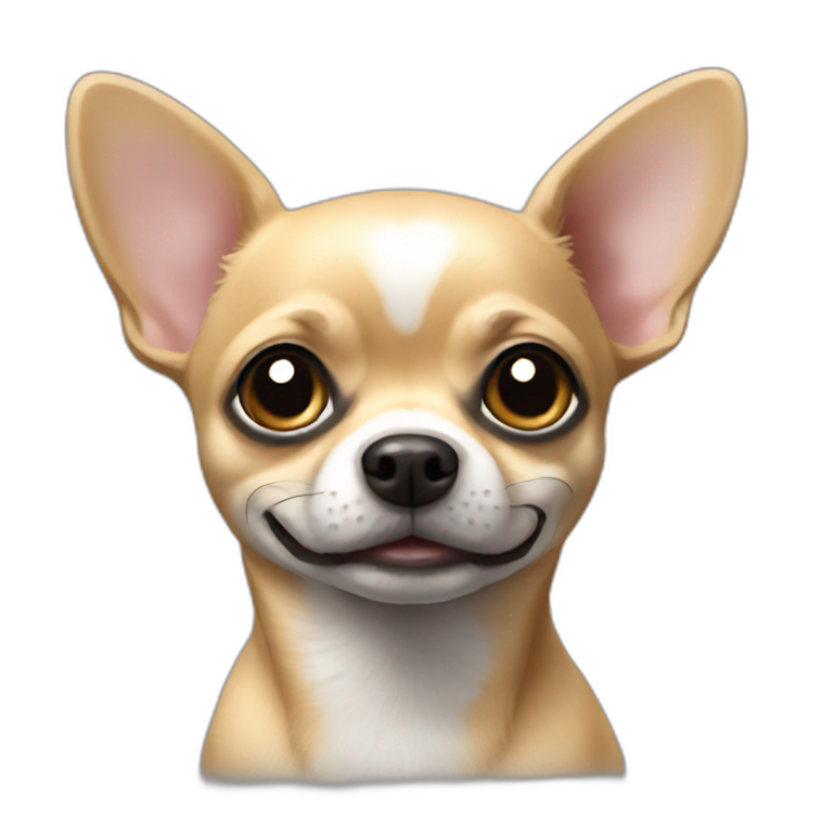 chihuahua black emoji