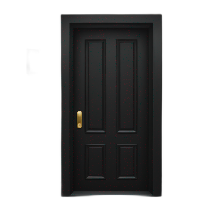 Black door emoji