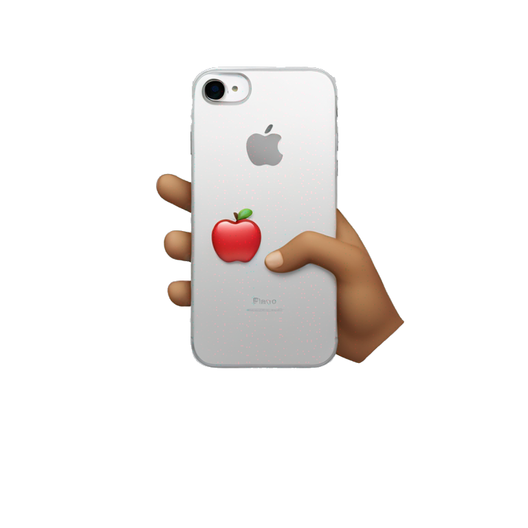 iPhone 15 in hand emoji