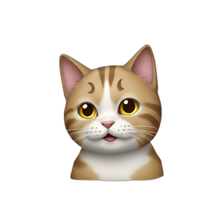 Cat on phone emoji