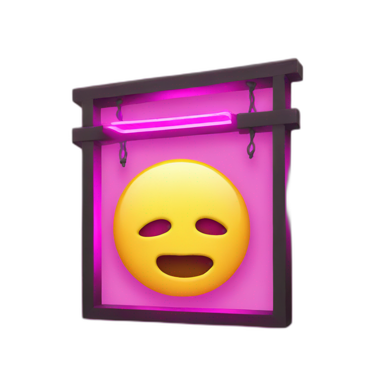 open sign neon emoji