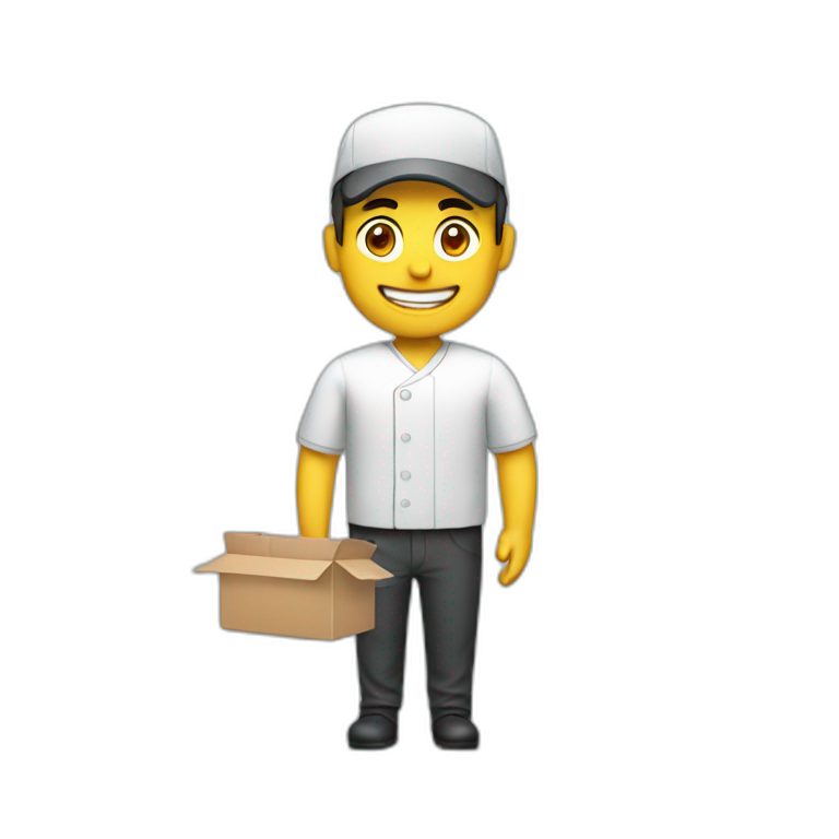 meal delivery food man emoji