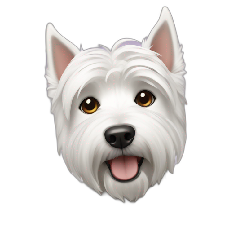 Westie dog emoji