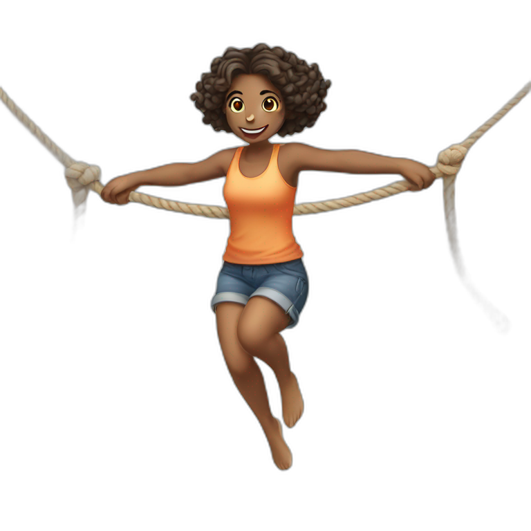 rope jumping girls emoji