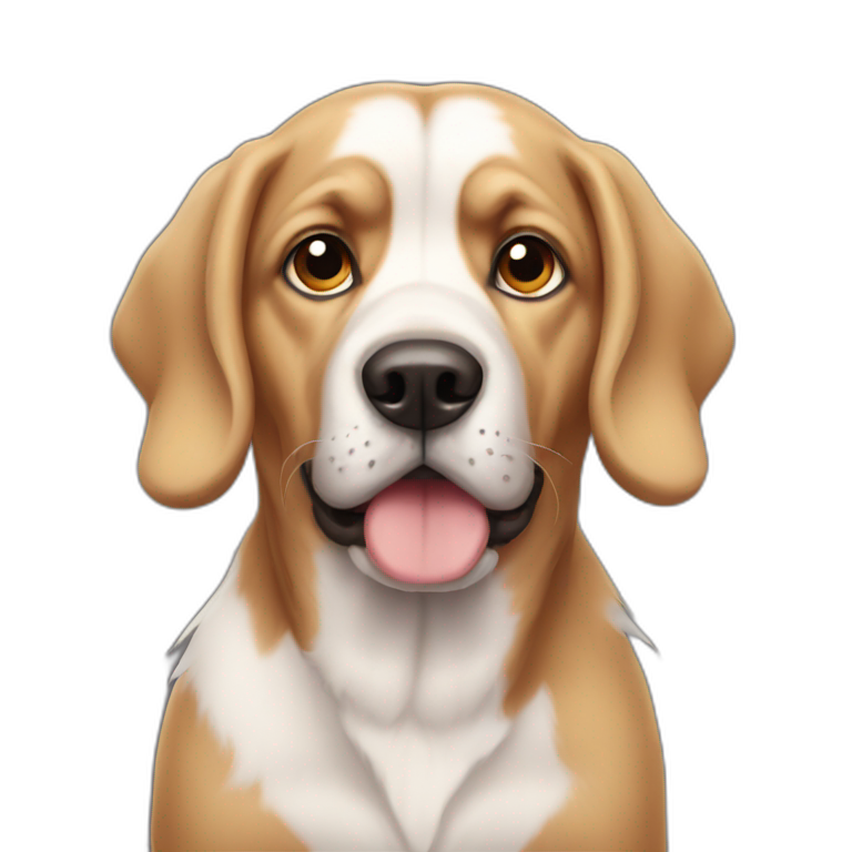 Guilty looking dog emoji