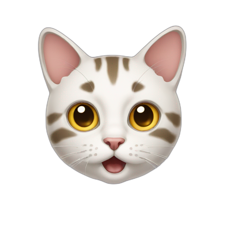 Shocked cat face emoji