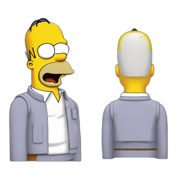 Homer Simpson 8 bit art emoji
