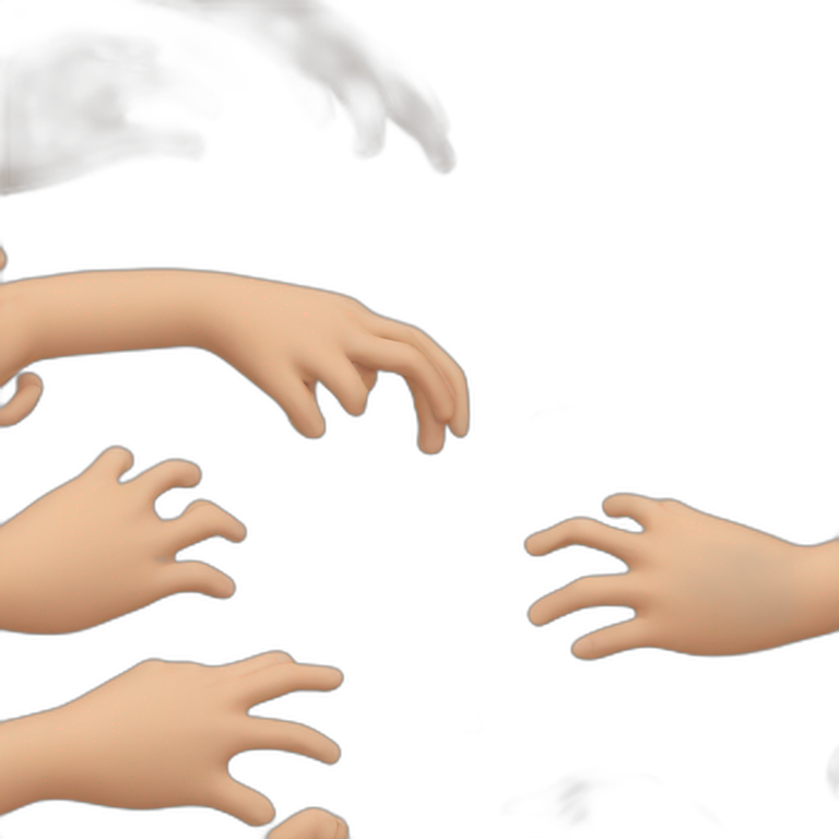 human hands with a wacom emoji