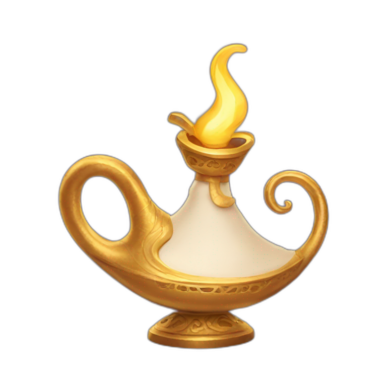 Genie lamp aladdin movie emoji