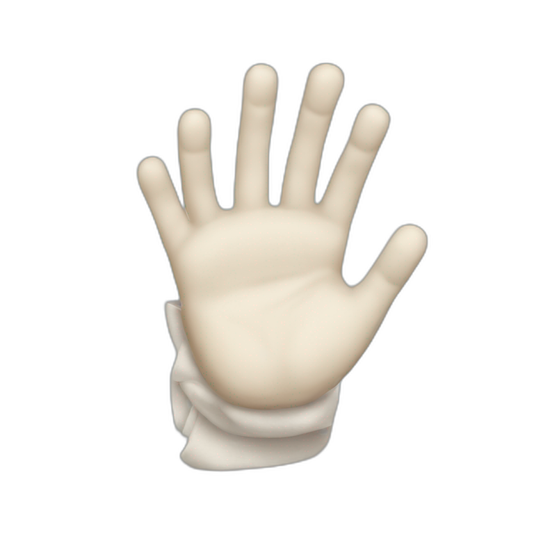 Hand In a Cast emoji