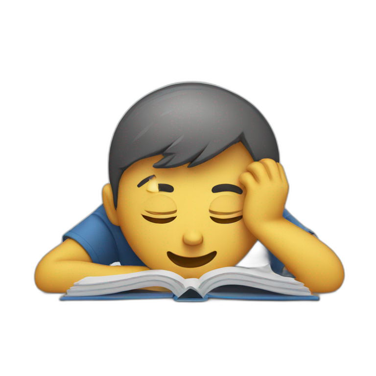 Exhausted teacher emoji