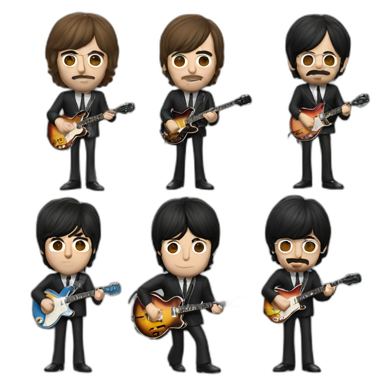 The Beatles - Rock band emoji
