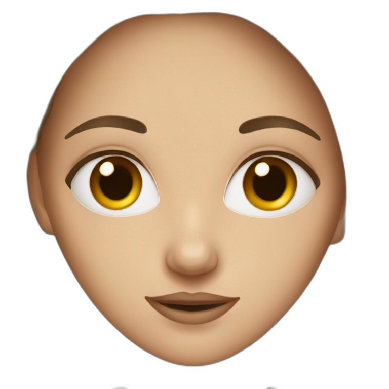 white women with brown hair emoji