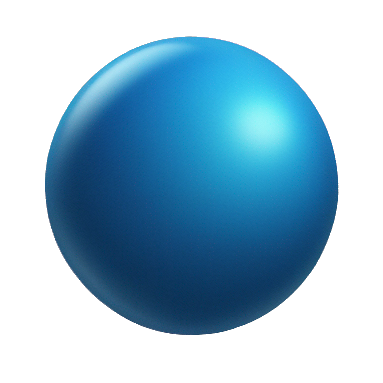 blue sphere emoji