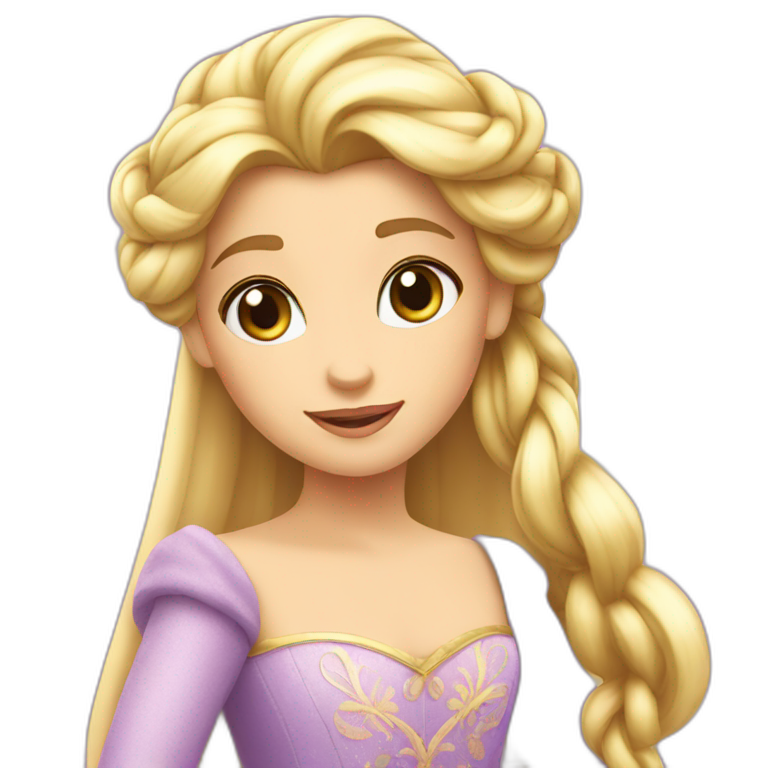 princesse raiponce emoji