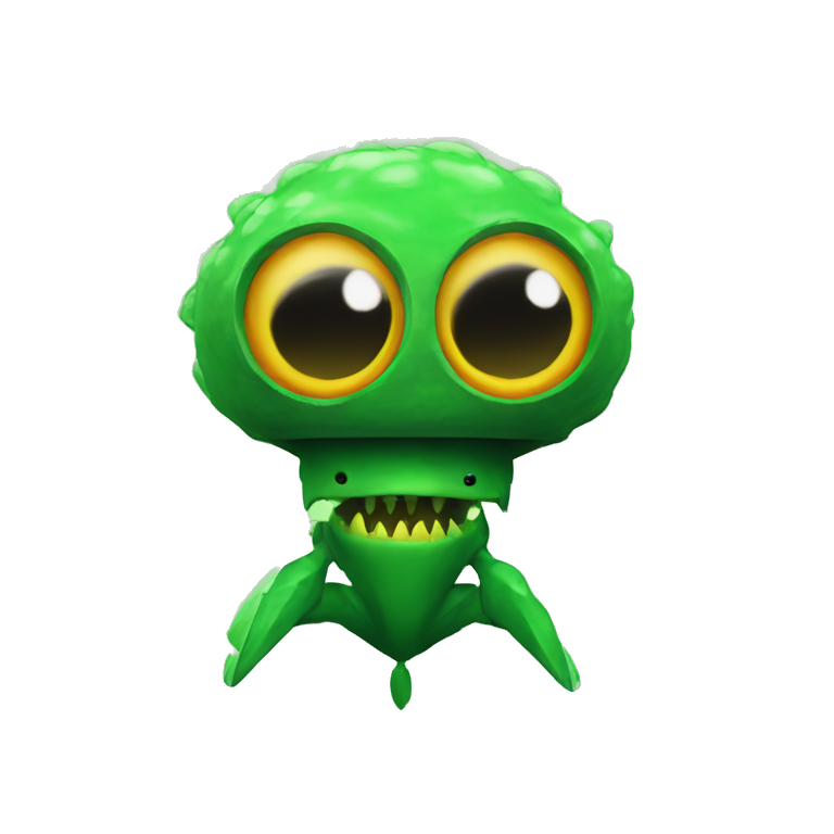 Green flash Invader  emoji