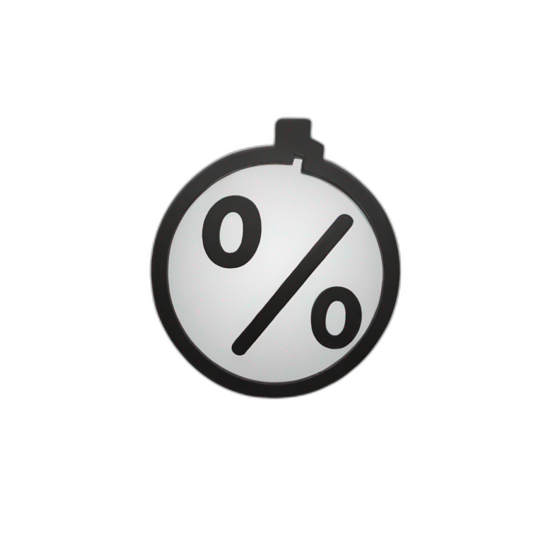 percent sign emoji