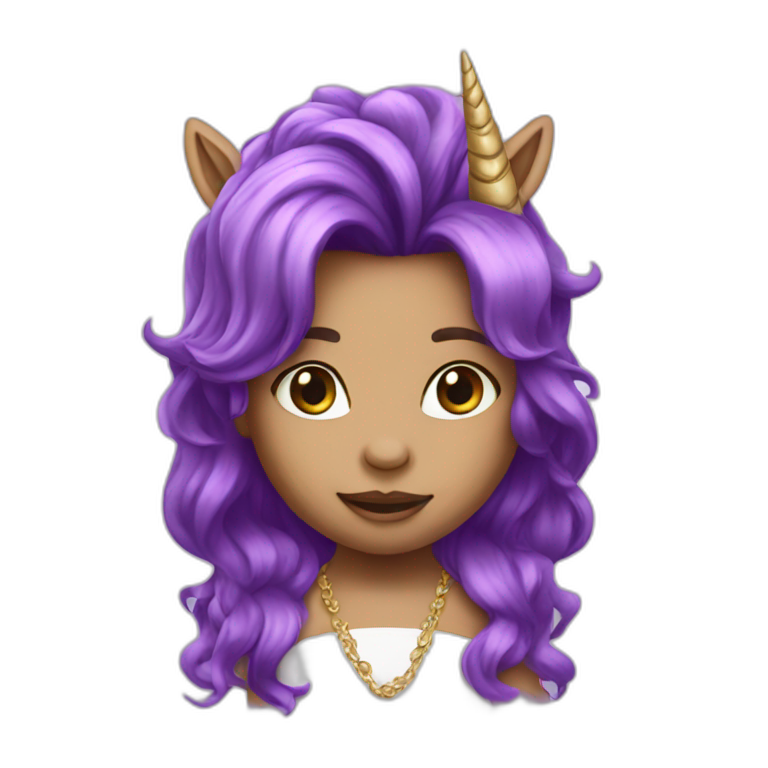 rockstar-baby-unicorn-purple emoji