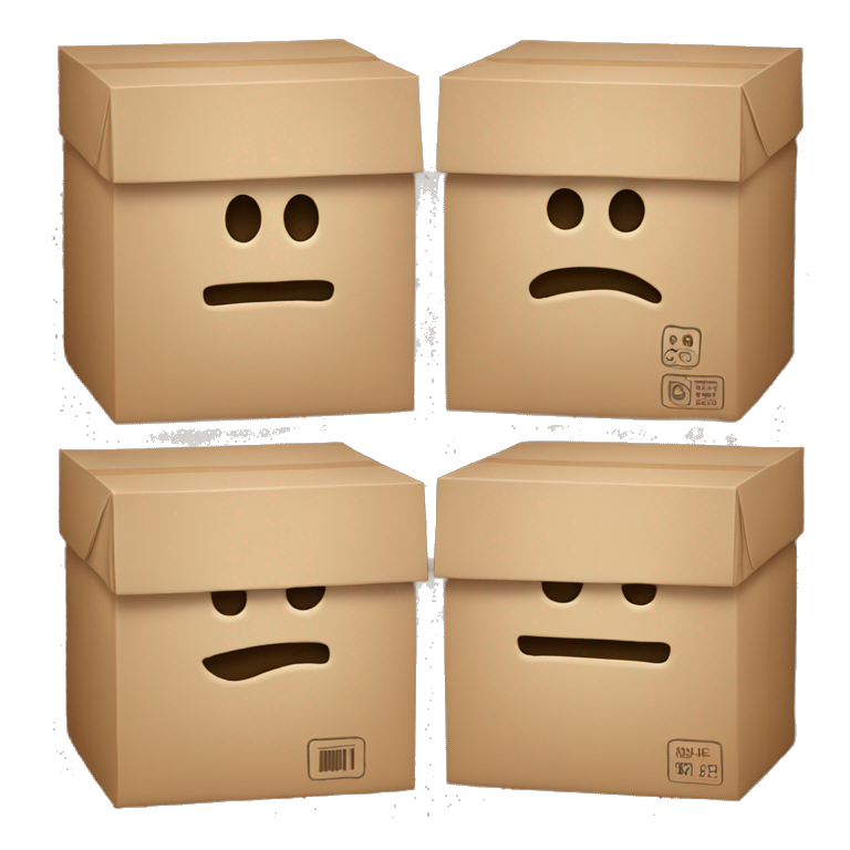Three boxes emoji
