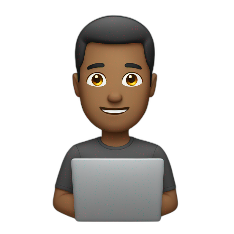 A Man with a laptop emoji