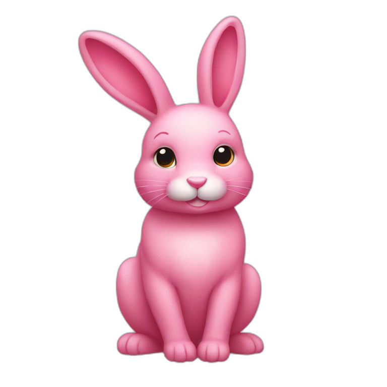 pink rabbit emoji