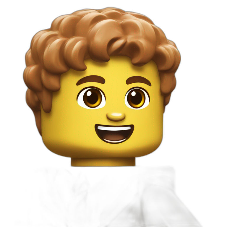lego brick cheering more obivious emoji