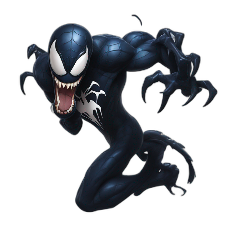 Venom from spider man emoji