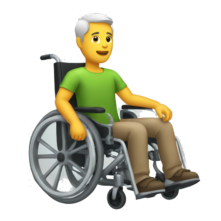 Man in a wheelchair emoji