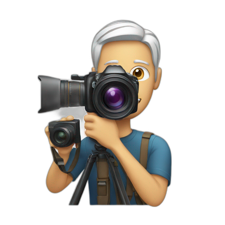 man with camera emoji