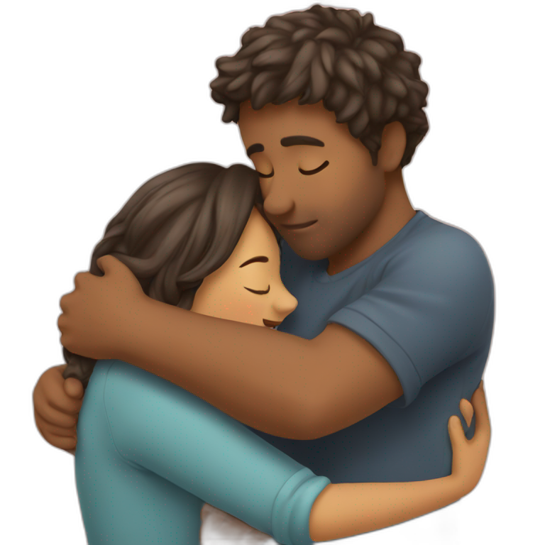 Hug and kiss   emoji