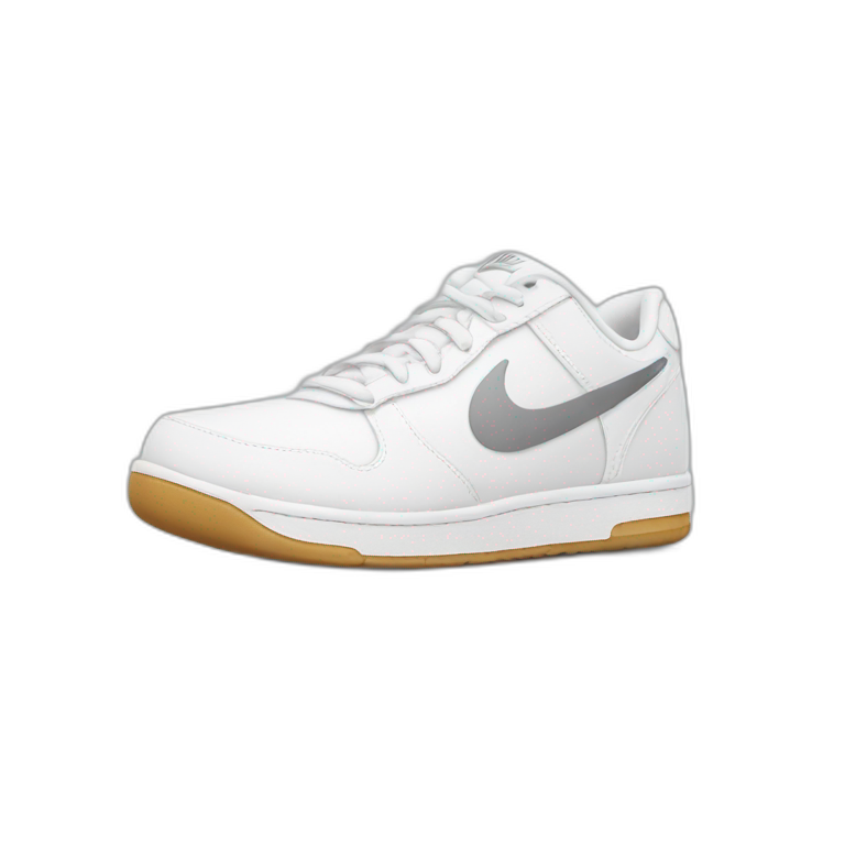 white nike shoe (only one) emoji