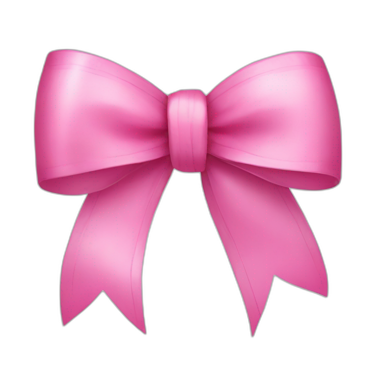 Pink ribbon bow  emoji