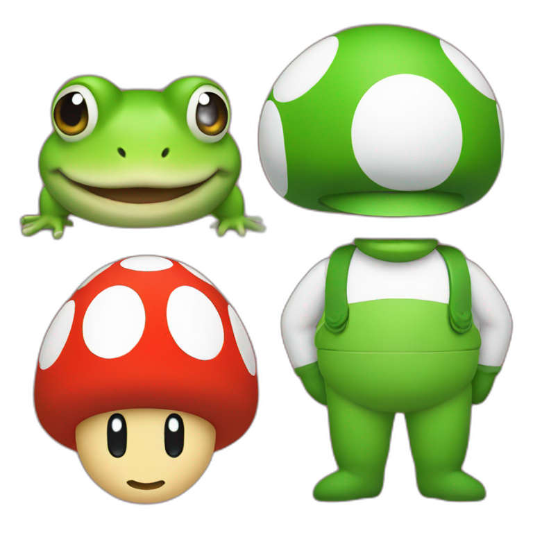 toad and mario emoji