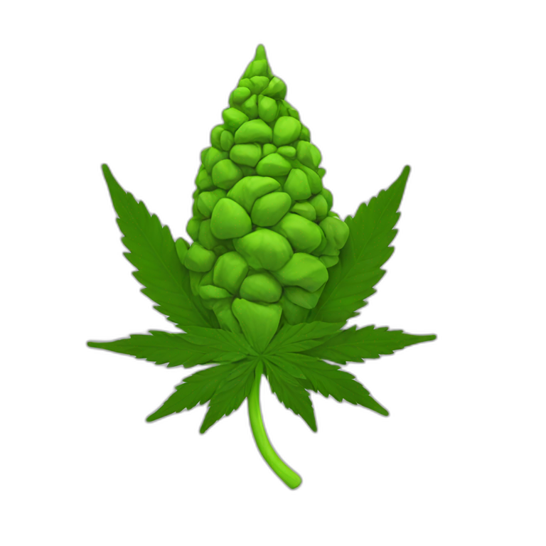 Cannabis bud emoji