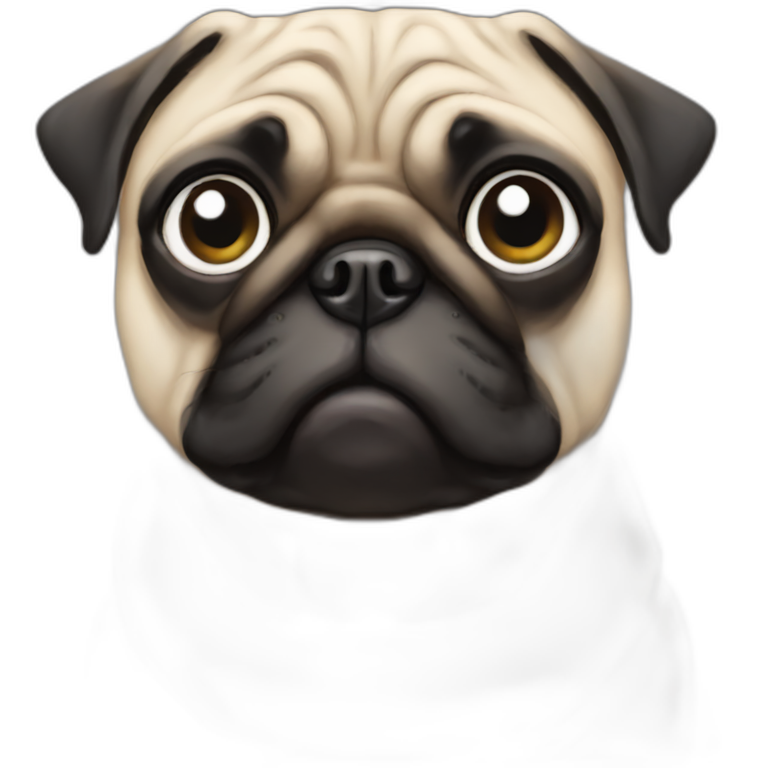 one eyed pug emoji