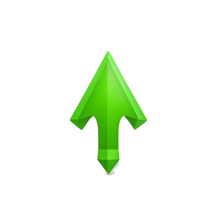 upward arrow green emoji