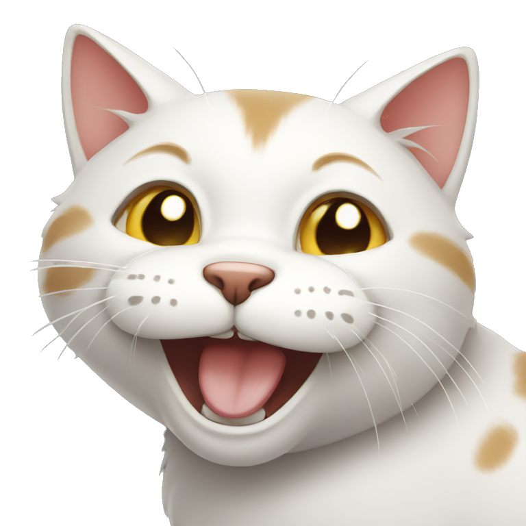 a laughing cat emoji