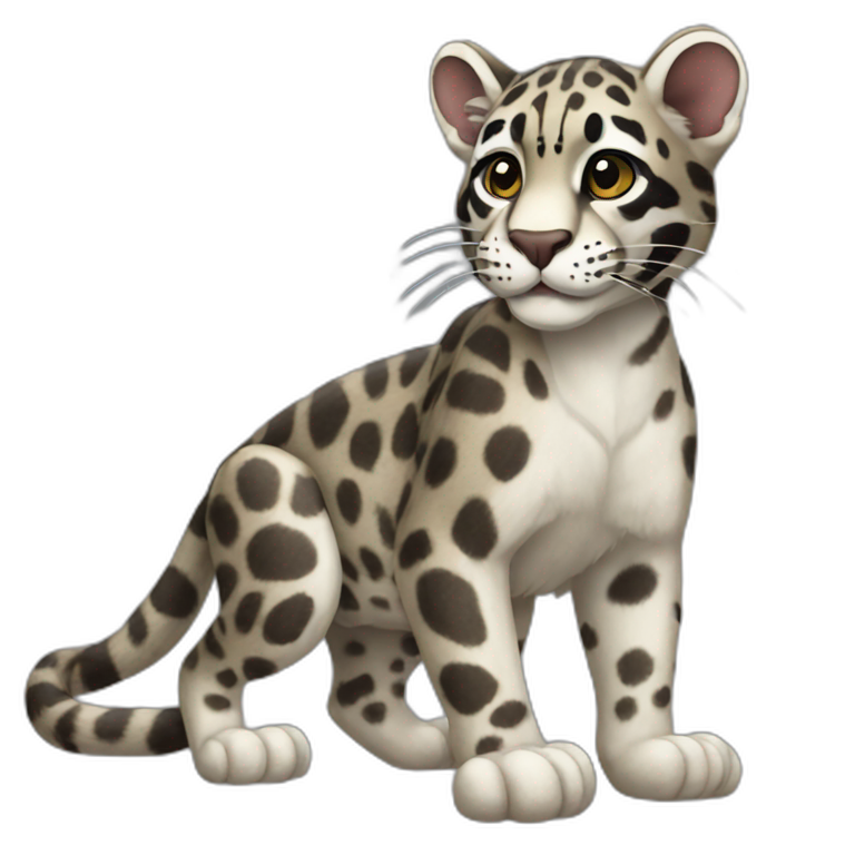 Clouded Leopard Full Body emoji