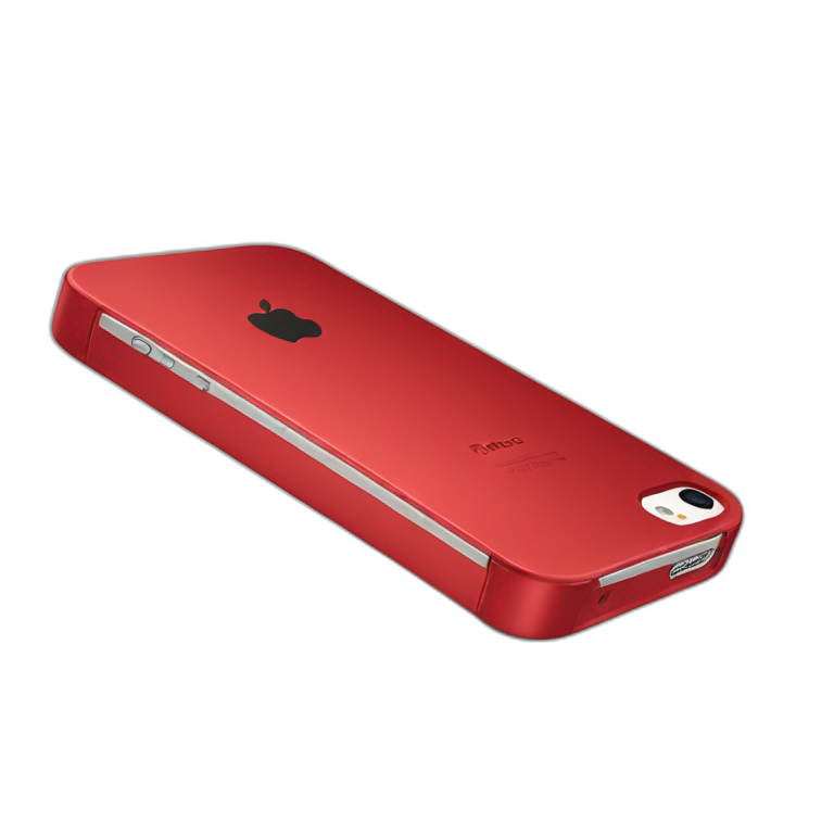 iPhone 5 red emoji