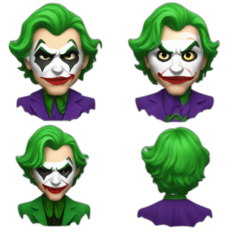Joker vs Batman emoji